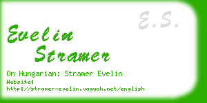 evelin stramer business card